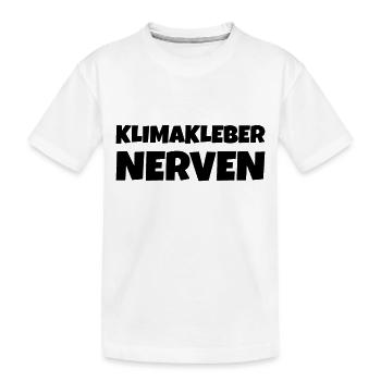Straße ankleben Protest - Kinder Premium Bio T-Shirt - Weiß - Vorne