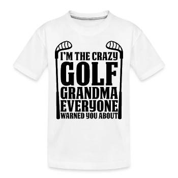 La grand-mère de la grand-mère de golf - T-shirt bio Premium Enfant - blanc - Devant