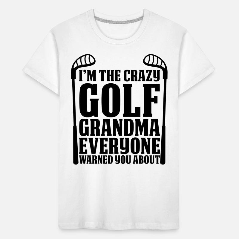 Die Golf Oma Grossmutter Kinder Premium Bio T-Shirt