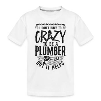 Plombier de plomberie vintage que vous ne faites pas - T-shirt bio Premium Enfant - blanc - Devant