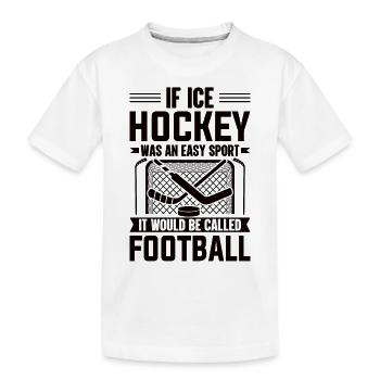 Ice Hockey Club Team Sport Gift - Kids' Premium Organic T-Shirt - white - Front