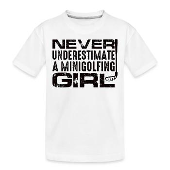 MINIGOLF GOLFEUR GOLFEUR -GOLFEUR -GOLFEUR -GOLFEUR - T-shirt bio Premium Enfant - blanc - Devant