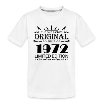 1972 - Baujahr 1972 - Jahrgang 1972 - Kinder Premium Bio T-Shirt - Weiß - Vorne