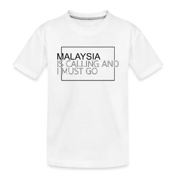 Citation de la Malaisie - T-shirt bio Premium Enfant - blanc - Devant