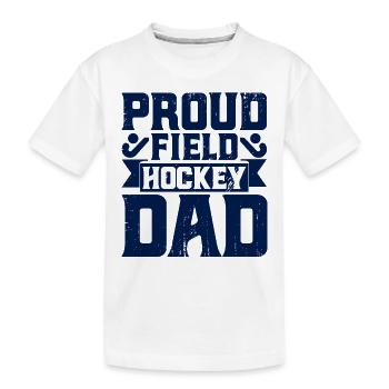 Feldhockey Mannschaftssport Feldhockey Spiel Gesch - Kinder Premium Bio T-Shirt - Weiß - Vorne