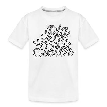 Soeur Frère Jumeaux Frères et sœurs - T-shirt bio Premium Enfant - blanc - Devant