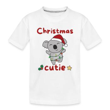 Koala Weihnachten Koalas Christmas Cutie - T-shirt bio Premium Enfant - blanc - Devant