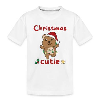 Quokka Weihnachten Quokkas Christmas Cutie - T-shirt bio Premium Enfant - blanc - Devant