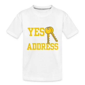 Nous avons dit oui à l’adresse - T-shirt bio Premium Enfant - blanc - Devant