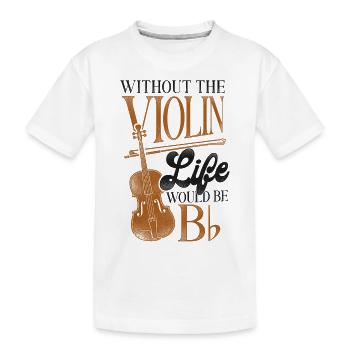 Violin Violinist Pun Vintage - Kinder Premium Bio T-Shirt - Weiß - Vorne