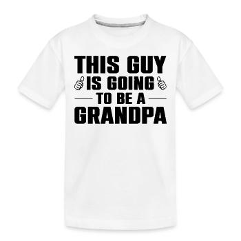 Opa Geschenkidee Opa weiß alles Spruch Großvater - Kinder Premium Bio T-Shirt - Weiß - Vorne