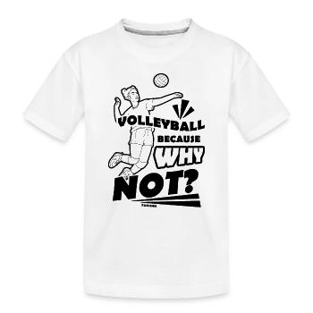 Volleyball Beach Volleyball Gift Beach - Kids' Premium Organic T-Shirt - white - Front