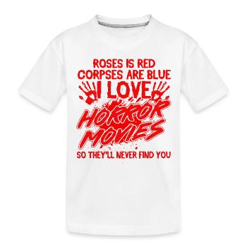 Horror Movie Spooky Movies Slasher Movie Gift - Kids' Premium Organic T-Shirt - white - Front