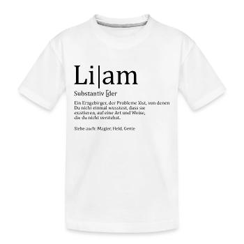 Erzgebirge Liam - Kinder Premium Bio T-Shirt - Weiß - Vorne