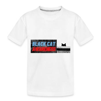 Sensibilisation aux chats noirs étonnant et - T-shirt bio Premium Enfant - blanc - Devant