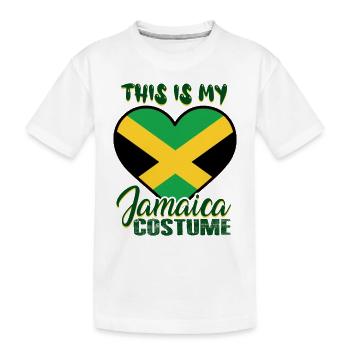 Jamaika Kostüm Jamaica - Kinder Premium Bio T-Shirt - Weiß - Vorne