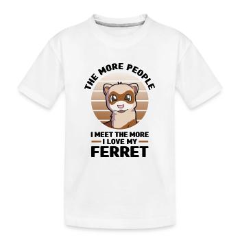 Furet - T-shirt bio Premium Enfant - blanc - Devant