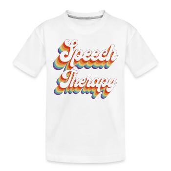 Speech Therapist Therapy Assistant - Kinder Premium Bio T-Shirt - Weiß - Vorne