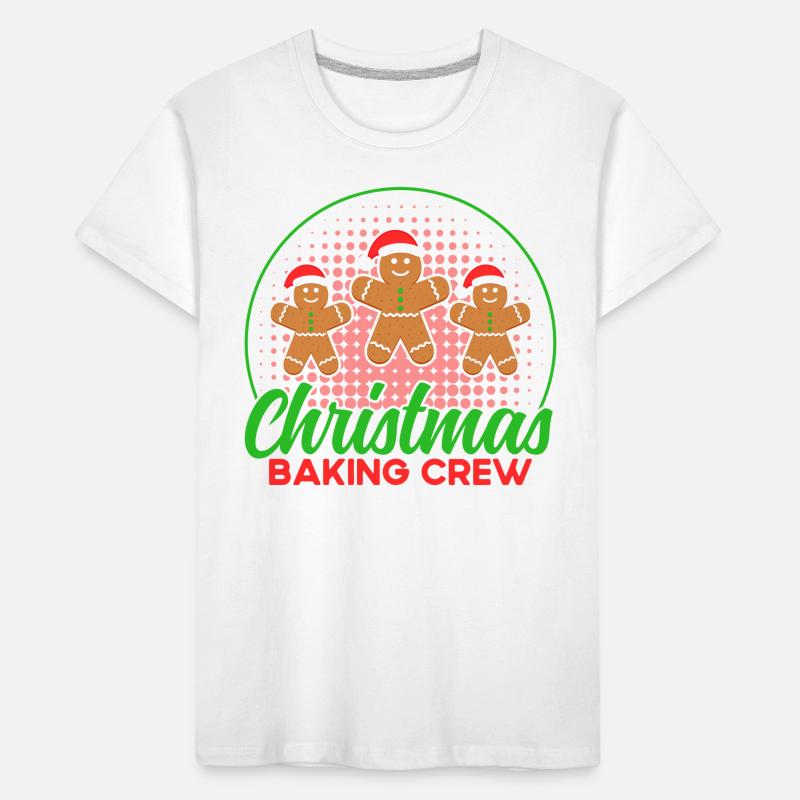 Cookie Baking Crew Gingerbread Baking Cookies ba Kids' Premium Organic T-Shirt