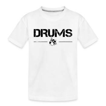 Percussion - T-shirt bio Premium Enfant - blanc - Devant