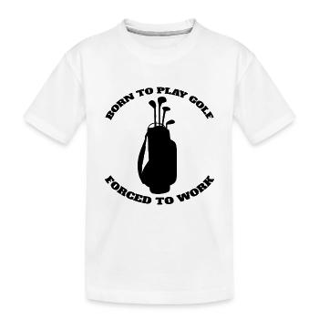 Golf Golf Club Golfer Citation Balle de Golf - T-shirt bio Premium Enfant - blanc - Devant
