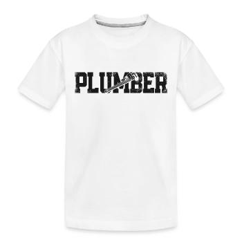 Plombier Plombier Plombier Vintage Plombier - T-shirt bio Premium Enfant - blanc - Devant