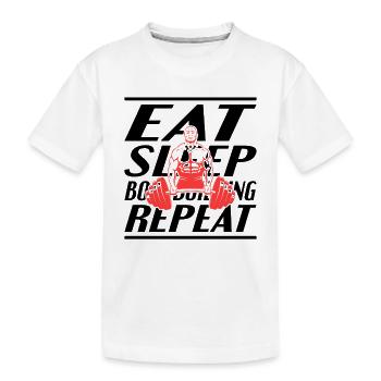 Alimentation Sommeil Musculation - T-shirt bio Premium Enfant - blanc - Devant