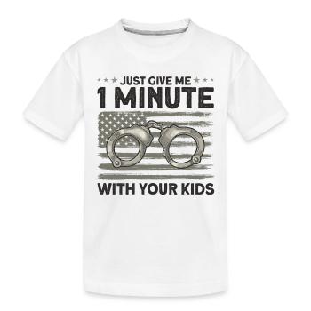 Menottes Agent correctionnel Gardien de prison - T-shirt bio Premium Enfant - blanc - Devant