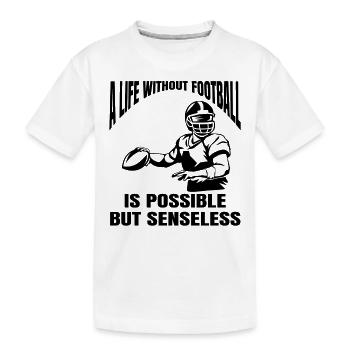 American Football Football Fan - Kids' Premium Organic T-Shirt - white - Front