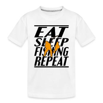 Alimentation Pêche au sommeil - T-shirt bio Premium Enfant - blanc - Devant
