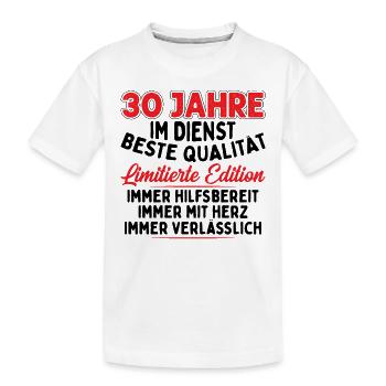 30 Jahre Im Dienst - Kinder Premium Bio T-Shirt - Weiß - Vorne