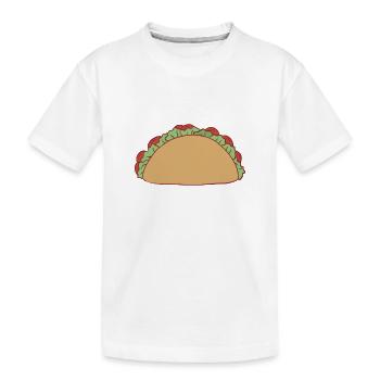Je ne peux pas Je suis en route vers mon Taco - T-shirt bio Premium Enfant - blanc - Devant