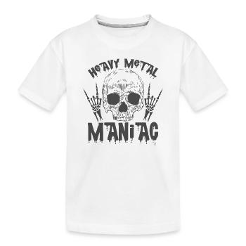 Heavy Metal Maniac Music Band Genre - T-shirt bio Premium Enfant - blanc - Devant