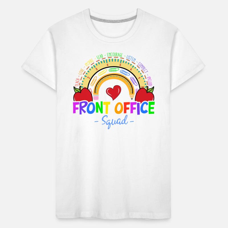 Front Office Squad - Administration administrative de l’école T-shirt bio Premium Enfant