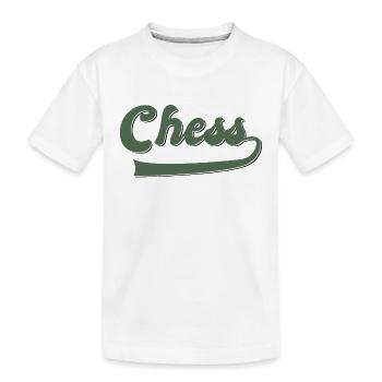 Schach - Kinder Premium Bio T-Shirt - Weiß - Vorne