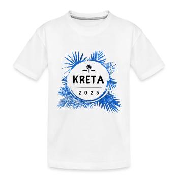 Crète 2023 coloré - T-shirt bio Premium Enfant - blanc - Devant