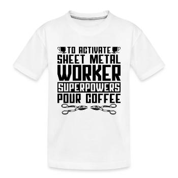 Pour activer les fabricants de tôles - T-shirt bio Premium Enfant - blanc - Devant