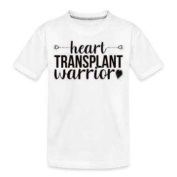 Deuxième cœur Deuxième vie Chirurgie de transplantation cardiaque - T-shirt bio Premium Enfant - blanc - Devant