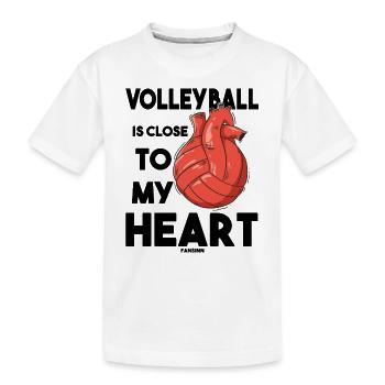 Volley-ball Volleyball de plage Sport de plage - T-shirt bio Premium Enfant - blanc - Devant