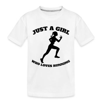Jogger Training Running Cardio Fit Jogging - T-shirt bio Premium Enfant - blanc - Devant