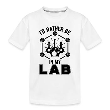 Labor Labortechniker Wissenschaft Geschenkidee - Kinder Premium Bio T-Shirt - Weiß - Vorne