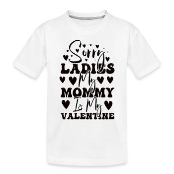 Mama Sohn Valentinstag Mutter mami - Kinder Premium Bio T-Shirt - Weiß - Vorne
