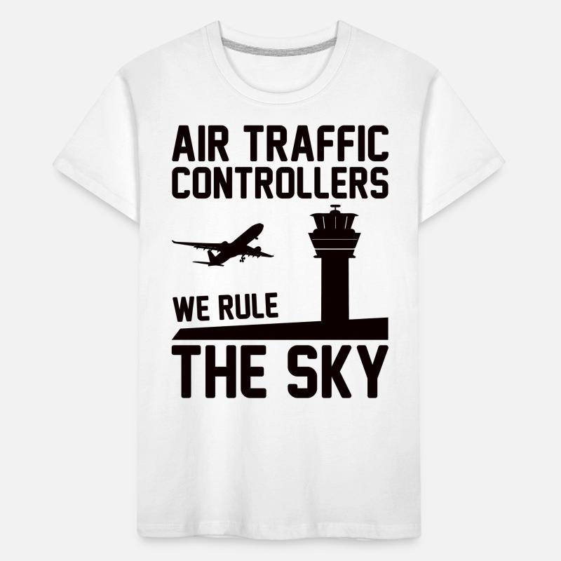 Air traffic controller Tower controller Flight attendants Kids' Premium Organic T-Shirt