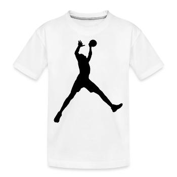 Basketball - Kids' Premium Organic T-Shirt - white - Front