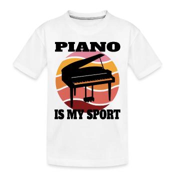 Pianiste Pianiste Pianiste Cadeau Piano Piano - T-shirt bio Premium Enfant - blanc - Devant