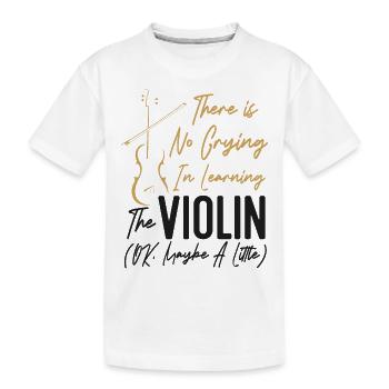 Violoniste Il n’y a pas de violoniste - T-shirt bio Premium Enfant - blanc - Devant