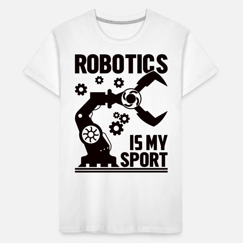 Roboter Programmierer Automatisierungstechniker Kinder Premium Bio T-Shirt