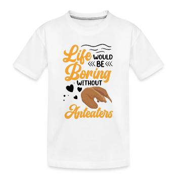 Ennuyeux sans fourmilier Ours mangeur de fourmis - T-shirt bio Premium Enfant - blanc - Devant