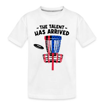 Das Talent ist da - Kinder Premium Bio T-Shirt - Weiß - Vorne