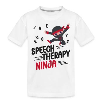 Speech Therapist Therapy Assistant - Kinder Premium Bio T-Shirt - Weiß - Vorne